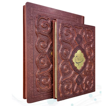 خیام وزیری معطر چرم جعبه دار برجسته پروانه نفیس - تصویر 2