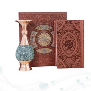 گزیده شاهنامه پالتویی چرم گلدان فیروزه
