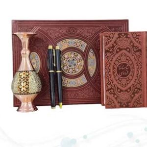 گزیده شاهنامه پالتویی چرم گلدان خاتم